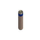 AAA size battery contacts for molded cases